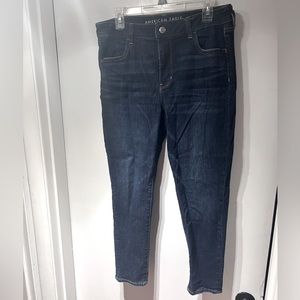 Dark wash American eagle jeans size 14 short